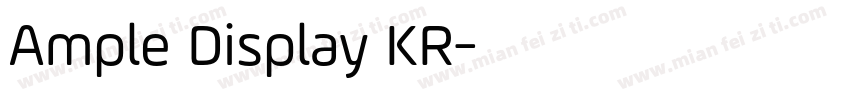 Ample Display KR字体转换